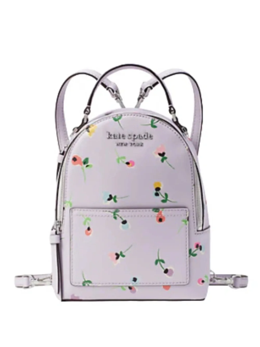 Kate Spade Wildflower Ditsy Convertible Backpack (Purple)